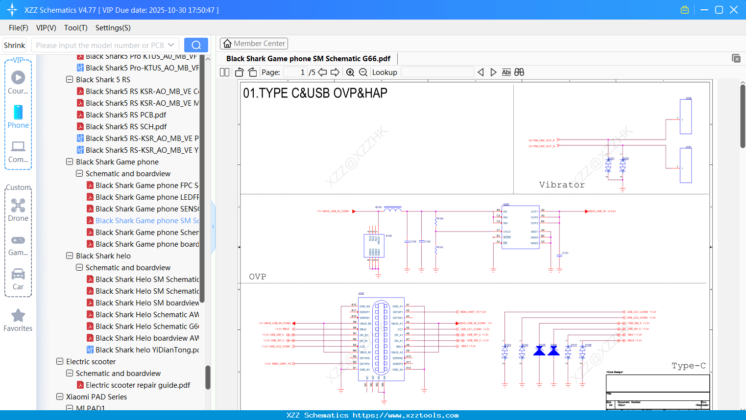 Xiaomi Black Shark Game Phone SM Schematic G66